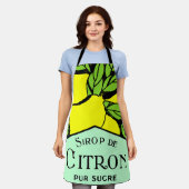 Antiek Sirop de Citron Lemons Adverteren Poster Schort (Gedragen)