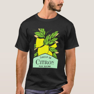 Antiek Sirop de Citron Lemons Adverteren Poster T-shirt