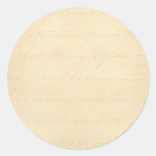  Antiek Sjabloon van de Tekst van het Gebied Blank Ronde Sticker (Voorkant)