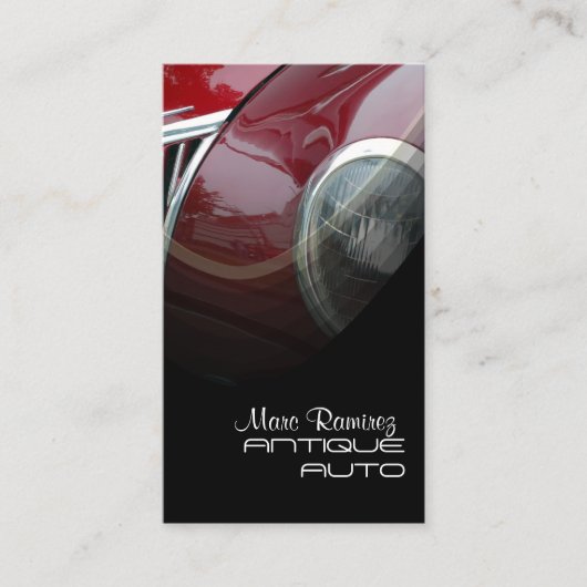 Antiek sjabloon voor automatisch herstel visitekaartje (Voorkant)