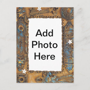 Antiek Skelet Zeer belangrijk Lijst Voeg uw eigen  Briefkaart