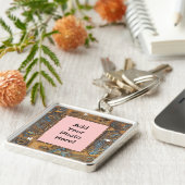 Antiek Skelet Zeer belangrijk Lijst Voeg uw eigen  Sleutelhanger (Zijkant)