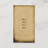 Antiek Skelet Zeer belangrijk Visitekaartje (Achterkant)