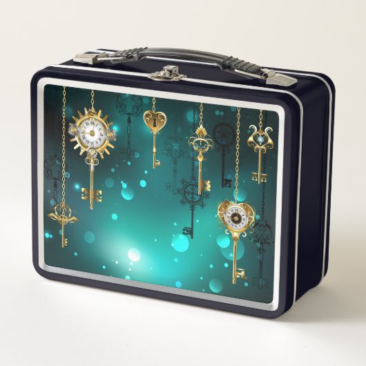 Antiek Skeleton Keys op groene achtergrond (Voorkant)