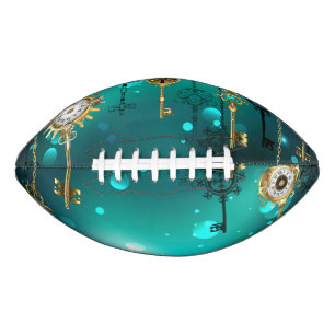 Antiek Skeleton Keys op groene achtergrond American Football