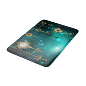 Antiek Skeleton Keys op groene achtergrond Badmat (Gekanteld)