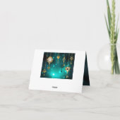 Antiek Skeleton Keys op groene achtergrond Bedankkaart (Achterkant)