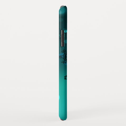 Antiek Skeleton Keys op groene achtergrond Case-Mate iPhone Case (Achterkant/rechts)