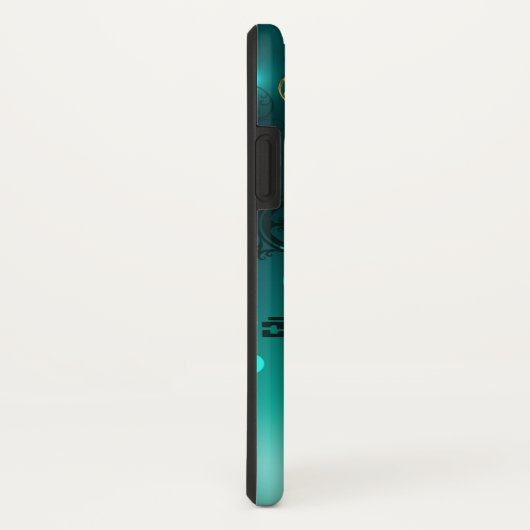 Antiek Skeleton Keys op groene achtergrond Case-Mate iPhone Case (Achterkant/rechts)