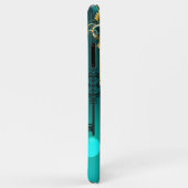 Antiek Skeleton Keys op groene achtergrond Case-Mate iPhone Case (Achterkant/rechts)