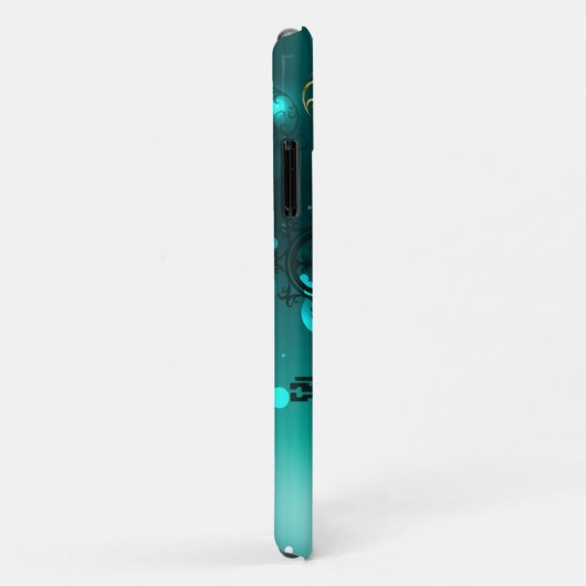 Antiek Skeleton Keys op groene achtergrond Case-Mate iPhone Case (Achterkant/rechts)