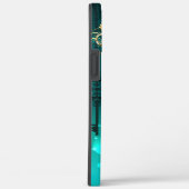 Antiek Skeleton Keys op groene achtergrond Case-Mate iPhone Case (Achterkant / Rechts)