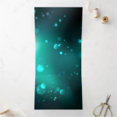 Antiek Skeleton Keys op groene achtergrond Drieluik Uitnodiging (Binnen)