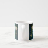 Antiek Skeleton Keys op groene achtergrond Espresso Kop (Achterkant)