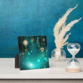 Antiek Skeleton Keys op groene achtergrond Fotoplaat (Insitu)