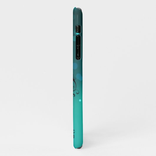 Antiek Skeleton Keys op groene achtergrond iPhone Hoesje (Linkerkant)