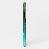 Antiek Skeleton Keys op groene achtergrond iPhone Hoesje (Rechterkant)