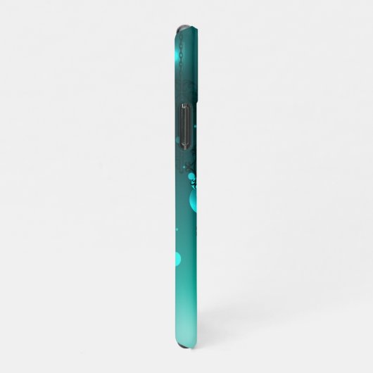 Antiek Skeleton Keys op groene achtergrond iPhone Hoesje (Rechterkant)