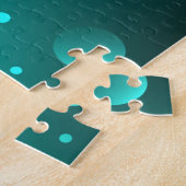 Antiek Skeleton Keys op groene achtergrond Legpuzzel (Zijkant)