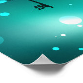 Antiek Skeleton Keys op groene achtergrond Poster (Hoek)