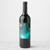 Antiek Skeleton Keys op groene achtergrond Wijn Etiket (Voorkant)