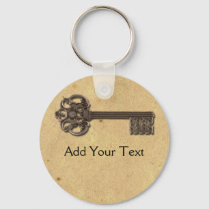 Antiek skelettoets sleutelhanger