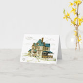 Antiek Sketch 54 Western in Short Hills NJ Kaart (Gele Bloem)