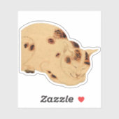 Antiek Slaapkat Japans Woodblock Ukiyo-e Sticker (Vel)