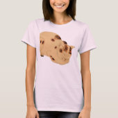 Antiek Slaapkat Japans Woodblock Ukiyo-e T-shirt (Voorkant)