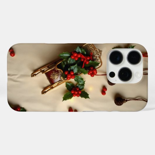 antiek sleeën Case-Mate iPhone case (Achterkant (horizontaal))