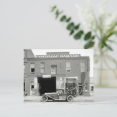 Antiek sleepvrachtwagen, jaren 20 briefkaart (Staand voorkant)