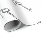 Antiek sleutel cadeaupapier (Rol Hoek)