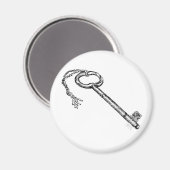 Antiek sleutel magneet (Voorkant / Achterkant)