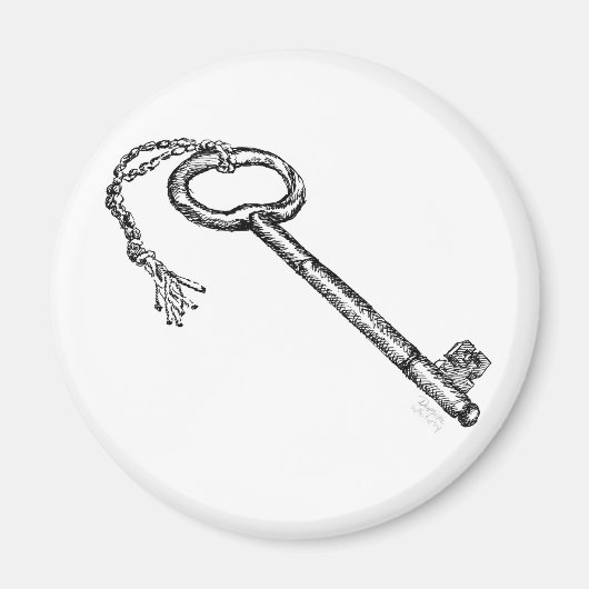 Antiek sleutel magneet (Voorkant)