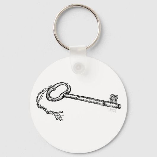 Antiek sleutel sleutelhanger (Voorkant)