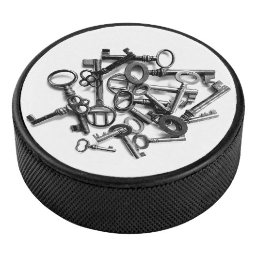 Antiek sleutels hockey puck (3/4)