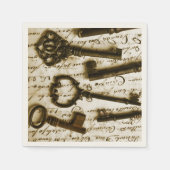 Antiek sleutels servetten (Voorkant)