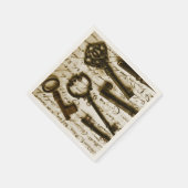 Antiek sleutels servetten (Hoek)