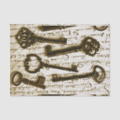Antiek sleutels tissuepapier (Voorkant)