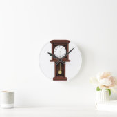 Antiek slinger ronde klok (Huis)