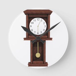 Antiek slinger ronde klok