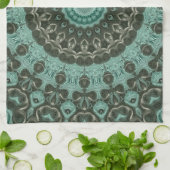Antiek smaragd en turquoise medaillon theedoek (Gevouwen)