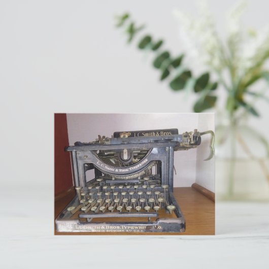 Antiek Smith Brothers Typewriter Briefkaart (Staand voorkant)