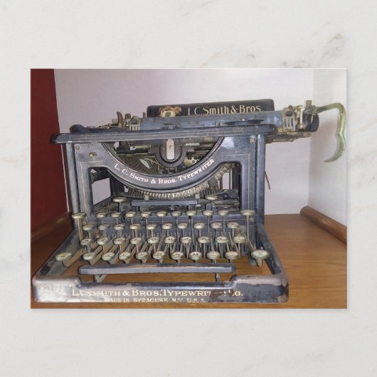 Antiek Smith Brothers Typewriter Briefkaart (Voorkant)