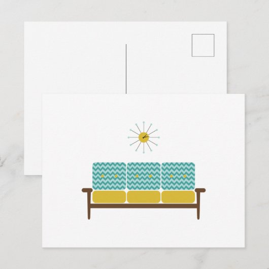 Antiek Sofa Briefkaart (Voorkant / Achterkant)