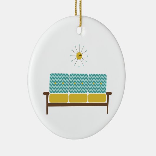 Antiek Sofa Keramisch Ornament (Rechts)