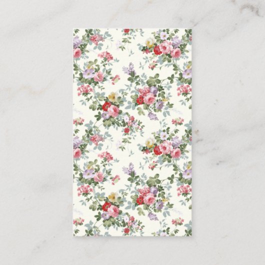 Antiek Sofa, opwinding Visitekaartje (Achterkant)