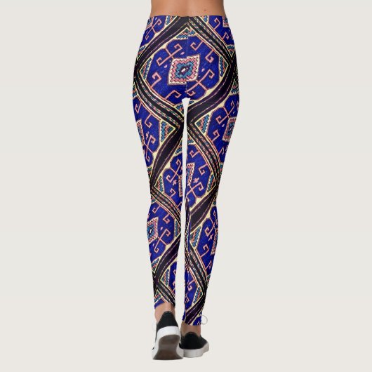 Antiek Soumak Oriental Rug Design Leggings (Achterkant)
