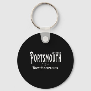 Antiek Souvenir Nh Bezoek Rtsmouth New Hampshire Sleutelhanger