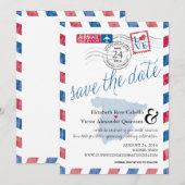 Antiek Spanje Airmail Save the Date (Voorkant / Achterkant)